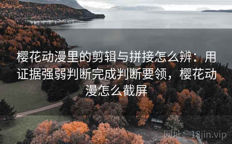 樱花动漫里的剪辑与拼接怎么辨：用证据强弱判断完成判断要领，樱花动漫怎么截屏
